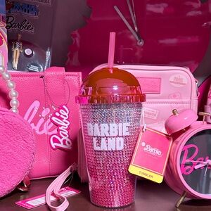 Barbie Pink Rhinestone Tumbler